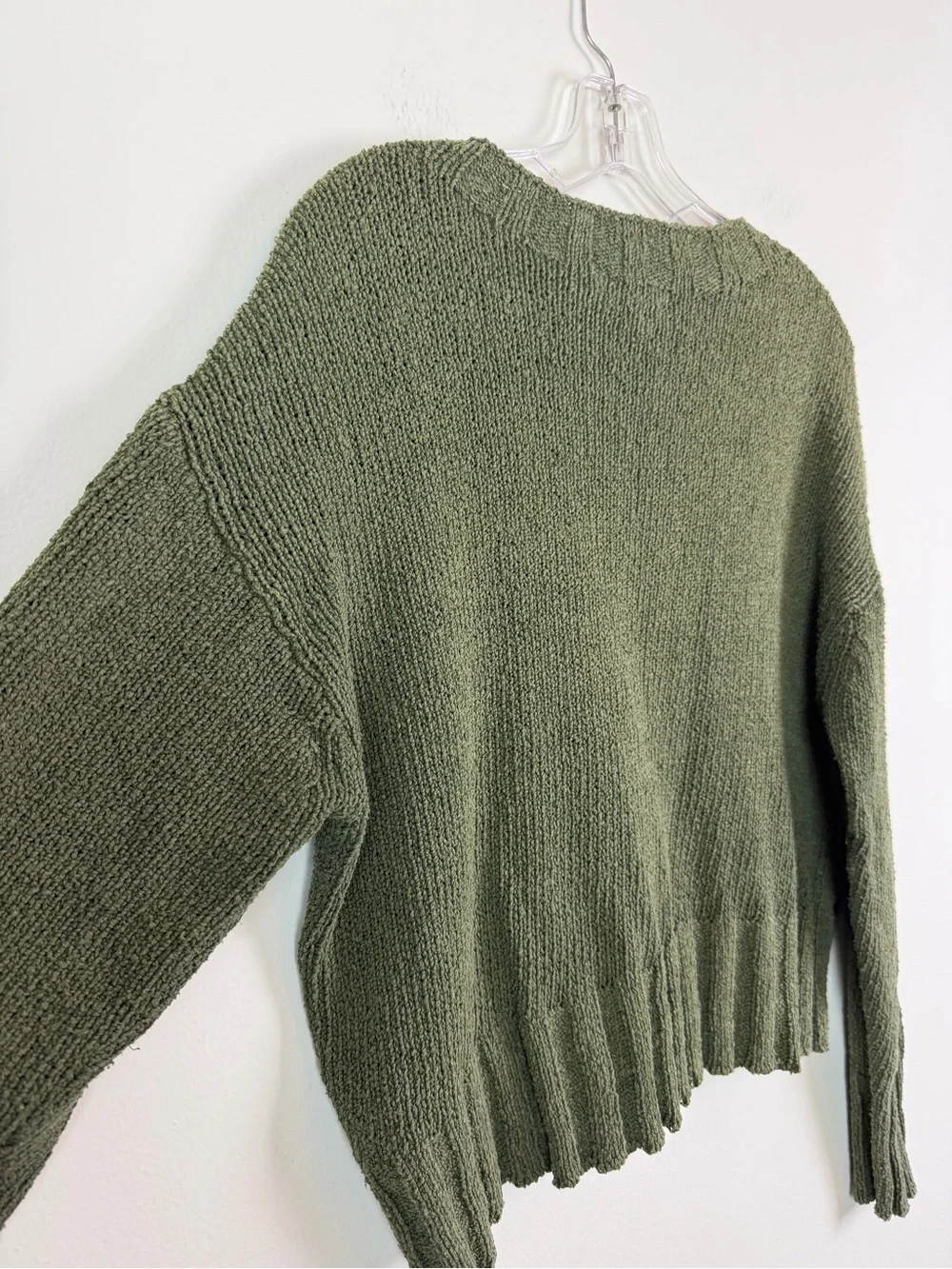J. Crew Relaxed Crewneck Sweater in Olive Size M